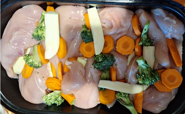 biologická hodnota bielkovín, kuracie prsia